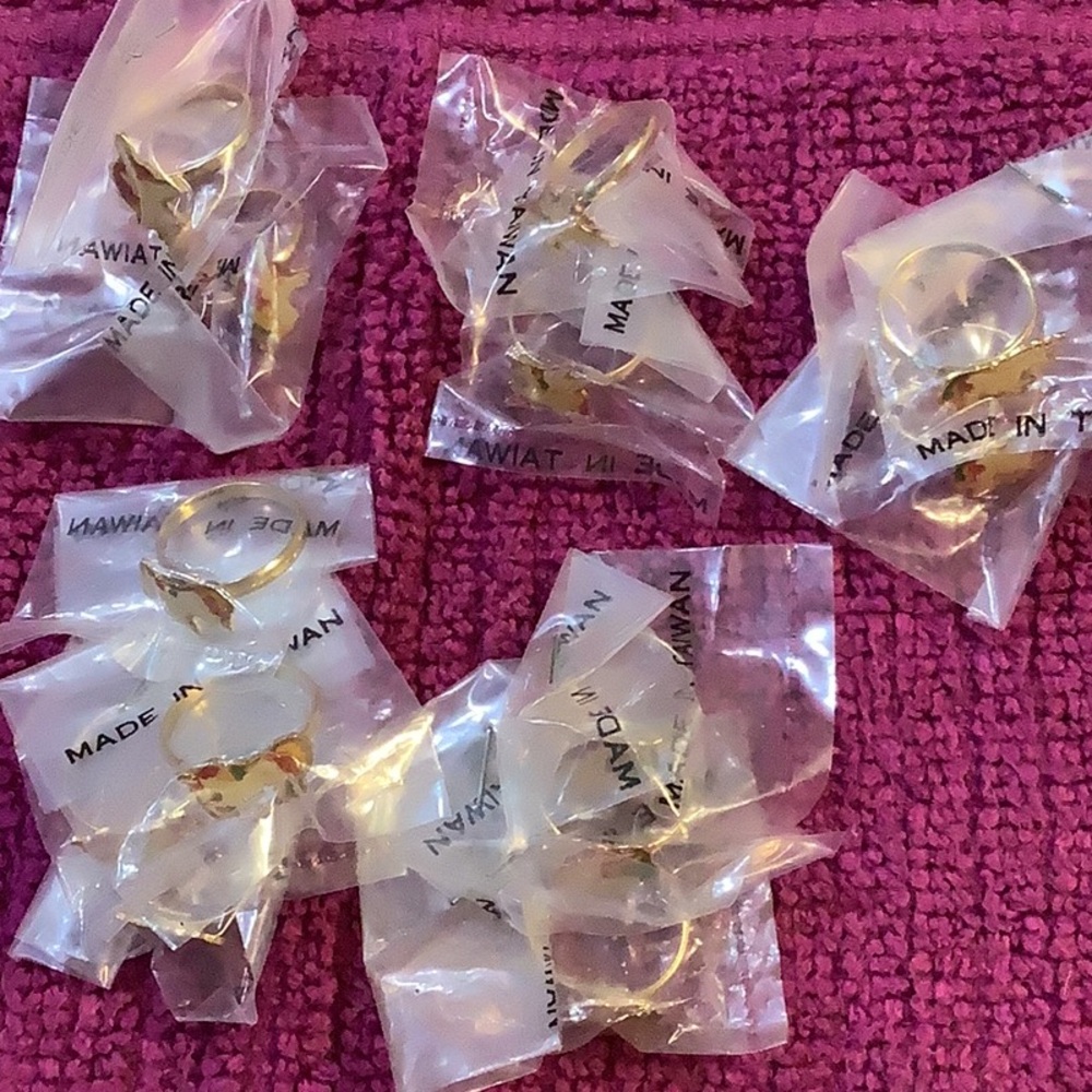 13 Unicorn Kids Adjustable Wholesale Gold Tone Rings Set